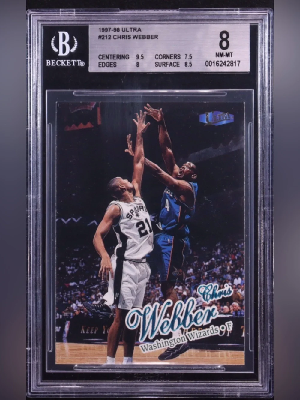 Chris Webber Beckett Graded 8.